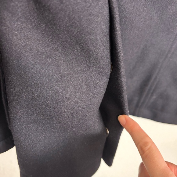 Barbour Barkston Deep Navy Wool Blend Men’s Jacket Small to Medium Heritage - Picture 5 of 16